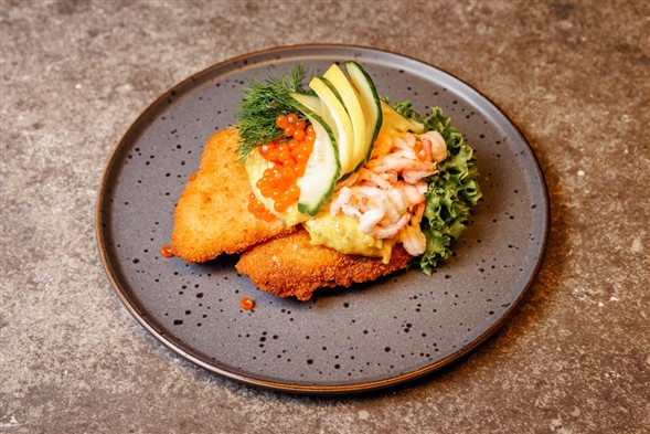 Smørrebrød m/ Paneret fiskefilet